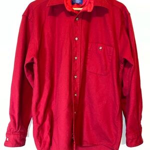 Pendleton Vibrant Red Wool Shirt